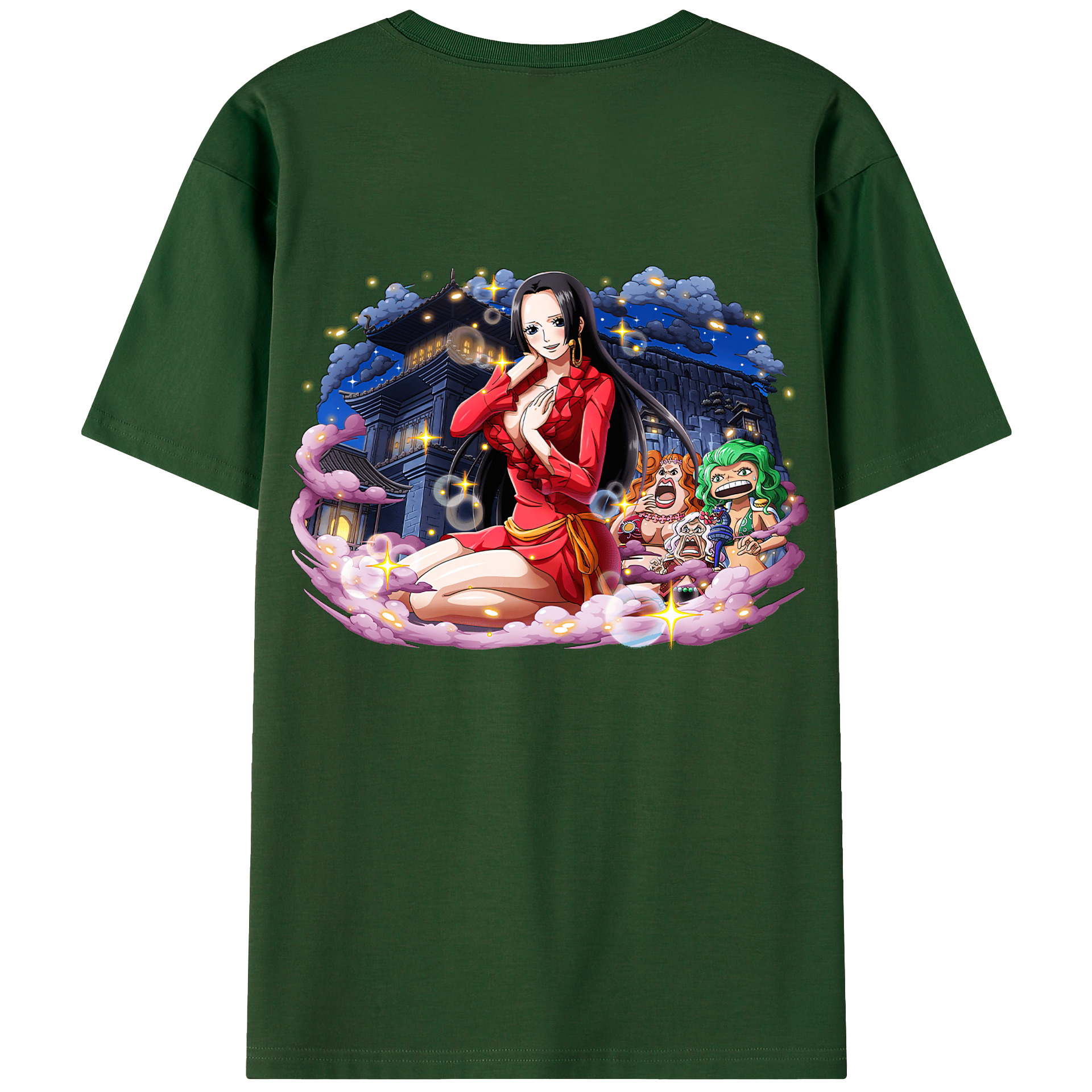 ワンピース ボア・ハンコック ONE PIECE Boa·Hancock 綿100％半袖Tシャツ（背面プリント）